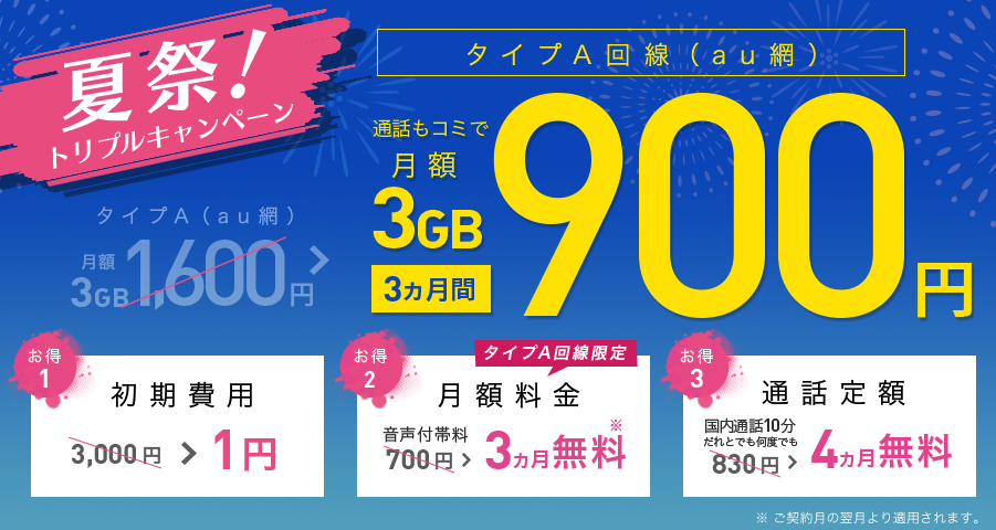 IIJmio(みおふぉん)【最新】2020年夏キャンペーンがお得
